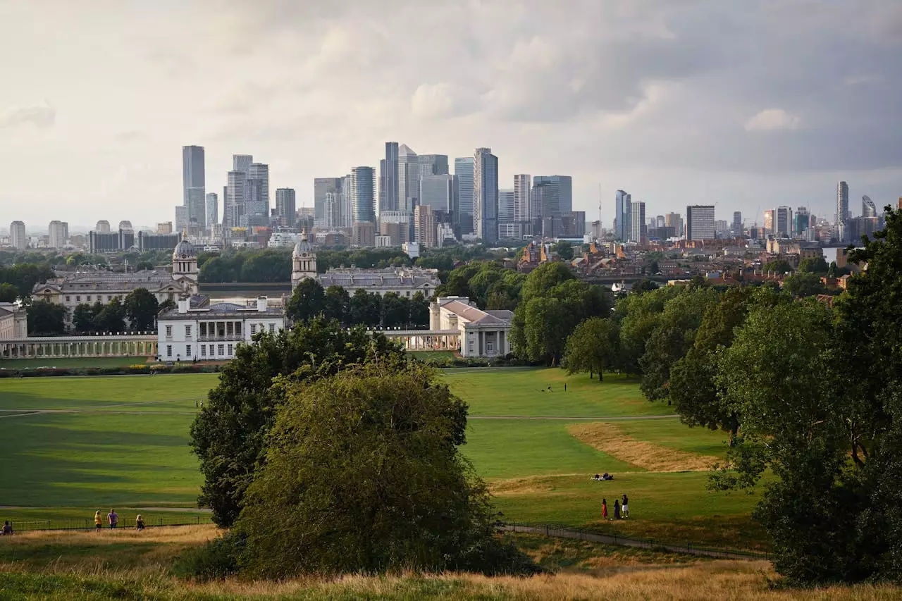 View Of London From Greenwich Park Hill