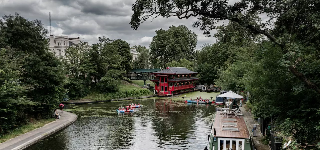 Little Venice Canal mit Hausbooten