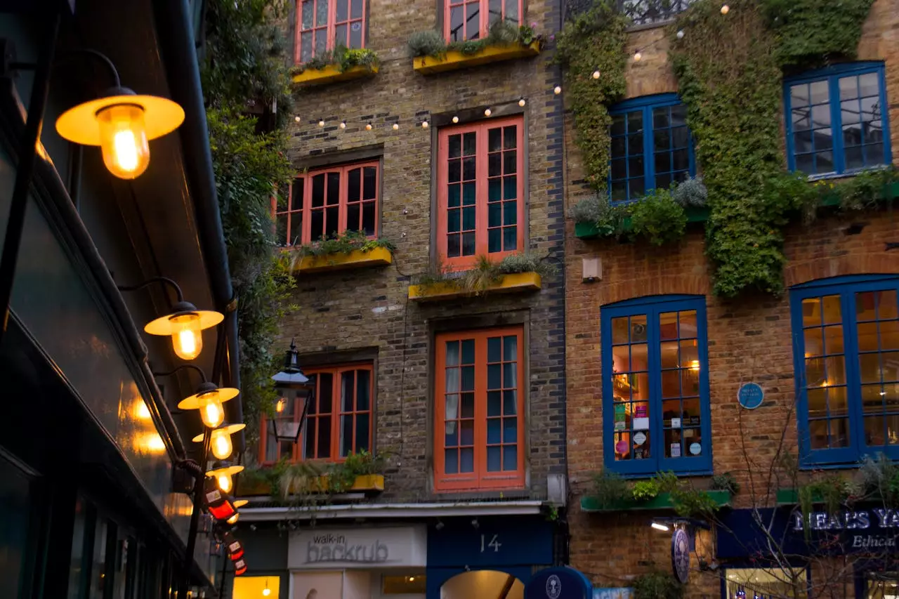 Buntes Quadrat bei Neal's Yard London