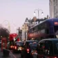 Busy London Street With Shoppers